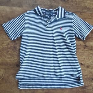 Ralph Lauren boys blue &white polo shirt